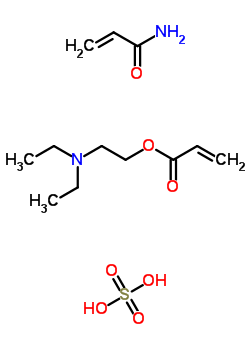 2-Propenoic acid, 2-(diethylamino)ethyl ester, sulfate, polymer with 2-propenamideStructure,63502-54-5Structure 2-Propenoic acid, 2-(diethylamino)ethyl ester, sulfate, polymer with 2-propenamide Structure,63502-54-5Structure
