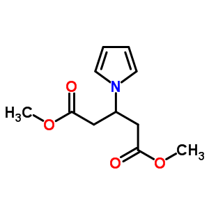 Dimethyl 3-pyrrol-1-ylpentanedioateStructure,63547-63-7Structure Dimethyl 3-pyrrol-1-ylpentanedioate Structure,63547-63-7Structure