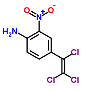 2-硝基-4-(1,2,2-三氯乙烯)苯胺結(jié)構(gòu)式_63630-18-2結(jié)構(gòu)式
