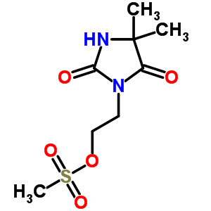 5,5-Dimethyl-3-(2-methylsulfonyloxyethyl)imidazolidine-2,4-dioneStructure,63696-50-4Structure 5,5-Dimethyl-3-(2-methylsulfonyloxyethyl)imidazolidine-2,4-dione Structure,63696-50-4Structure