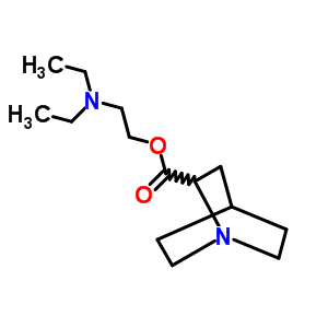 2-Quinuclidinecarboxylic acid 2-(diethylamino)ethyl esterStructure,63716-77-8Structure 2-Quinuclidinecarboxylic acid 2-(diethylamino)ethyl ester Structure,63716-77-8Structure