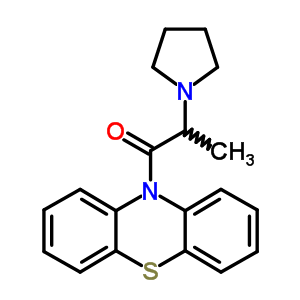 1-(10H-phenothiazin-10-yl)-2-(1-pyrrolidinyl)-1-propanoneStructure,63834-18-4Structure 1-(10H-phenothiazin-10-yl)-2-(1-pyrrolidinyl)-1-propanone Structure,63834-18-4Structure