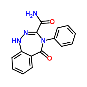 1H-1,2,4-benzotriazepine-3-carboxamide,4,5-dihydro-5-oxo-4-phenyl-Structure,63931-90-8Structure 1H-1,2,4-benzotriazepine-3-carboxamide,4,5-dihydro-5-oxo-4-phenyl- Structure,63931-90-8Structure