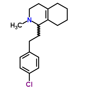 1-(4-氯苯乙基)-2-甲基-1,2,3,4,5,6,7,8-八氫異喹啉結(jié)構(gòu)式_63937-99-5結(jié)構(gòu)式