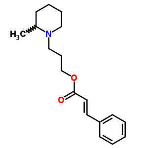 3-苯基丙酸 3-(2-甲基哌啶)丙基酯結(jié)構(gòu)式_63938-15-8結(jié)構(gòu)式