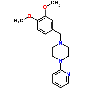 1-(3,4-Dimethoxybenzyl)-4-(2-pyridinyl)piperazineStructure,63978-40-5Structure 1-(3,4-Dimethoxybenzyl)-4-(2-pyridinyl)piperazine Structure,63978-40-5Structure