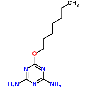 6-(庚基氧基)-1,3,5-三嗪-2,4-二胺結(jié)構(gòu)式_63979-38-4結(jié)構(gòu)式
