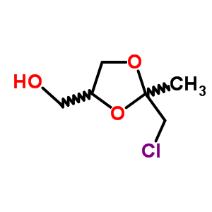 2-Chloromethyl-2-methyl-1,3-dioxolane-4-methanolStructure,63979-51-1Structure 2-Chloromethyl-2-methyl-1,3-dioxolane-4-methanol Structure,63979-51-1Structure