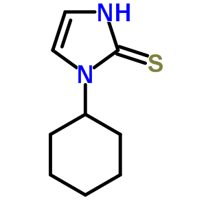 1-Cyclohexyl-2-mercaptoimidazoleStructure,64038-58-0Structure 1-Cyclohexyl-2-mercaptoimidazole Structure,64038-58-0Structure