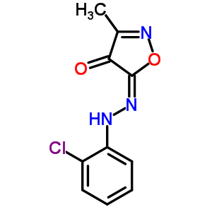 3-Methylisoxazoledione-4,5 o-chlorophenylhydrazoneStructure,64047-50-3Structure 3-Methylisoxazoledione-4,5 o-chlorophenylhydrazone Structure,64047-50-3Structure