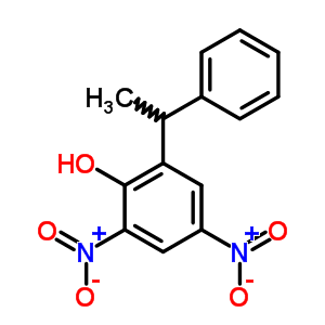 6-(α-methylbenzyl)-2,4-dinitrophenolStructure,64047-74-1Structure 6-(α-methylbenzyl)-2,4-dinitrophenol Structure,64047-74-1Structure