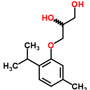 3-(6-Isopropyl-m-tolyloxy)-1,2-propanediolStructure,64049-39-4Structure 3-(6-Isopropyl-m-tolyloxy)-1,2-propanediol Structure,64049-39-4Structure
