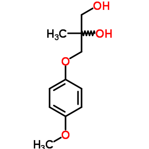 3-(P-methoxyphenoxy)-2-methyl-1,2-propanediolStructure,64049-43-0Structure 3-(P-methoxyphenoxy)-2-methyl-1,2-propanediol Structure,64049-43-0Structure