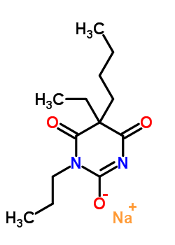 5-Butyl-5-ethyl-1-propyl-2-sodiooxy-4,6(1h,5h)-pyrimidinedioneStructure,64058-01-1Structure 5-Butyl-5-ethyl-1-propyl-2-sodiooxy-4,6(1h,5h)-pyrimidinedione Structure,64058-01-1Structure