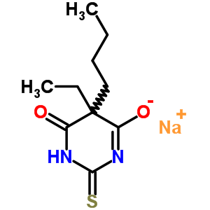 5-Butyl-5-ethyl-2-sodiothio-4,6(1h,5h)-pyrimidinedioneStructure,64058-02-2Structure 5-Butyl-5-ethyl-2-sodiothio-4,6(1h,5h)-pyrimidinedione Structure,64058-02-2Structure