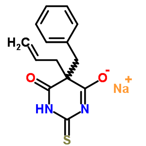 5-Allyl-5-benzyl-2-sodiothio-4,6(1h,5h)-pyrimidinedioneStructure,64058-13-5Structure 5-Allyl-5-benzyl-2-sodiothio-4,6(1h,5h)-pyrimidinedione Structure,64058-13-5Structure