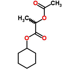 2-Acetoxypropionic acid cyclohexyl esterStructure,64058-36-2Structure 2-Acetoxypropionic acid cyclohexyl ester Structure,64058-36-2Structure