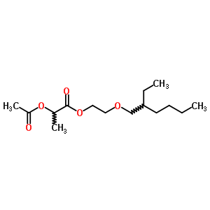 2-Acetoxypropionic acid 2-(2-ethylhexyloxy)ethyl esterStructure,64058-37-3Structure 2-Acetoxypropionic acid 2-(2-ethylhexyloxy)ethyl ester Structure,64058-37-3Structure
