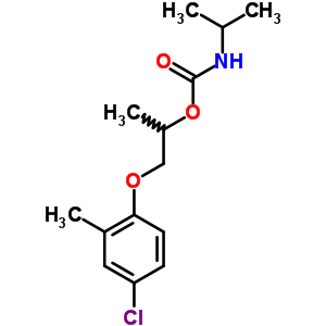 Carbamic acid,(1-methylethyl)-, 2-(4-chloro-2-methylphenoxy)-1-methylethyl ester (9ci)Structure,64120-59-8Structure Carbamic acid,(1-methylethyl)-, 2-(4-chloro-2-methylphenoxy)-1-methylethyl ester (9ci) Structure,64120-59-8Structure