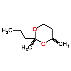 1,3-Dioxane,2,4-dimethyl-2-propyl-Structure,6413-32-7Structure 1,3-Dioxane,2,4-dimethyl-2-propyl- Structure,6413-32-7Structure