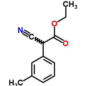 Benzeneacetic acid, a-cyano-3-methyl-, ethyl esterStructure,64262-38-0Structure Benzeneacetic acid, a-cyano-3-methyl-, ethyl ester Structure,64262-38-0Structure