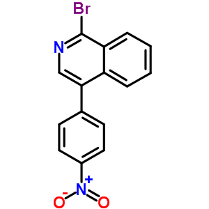Isoquinoline,1-bromo-4-(4-nitrophenyl)-Structure,64345-81-9Structure Isoquinoline,1-bromo-4-(4-nitrophenyl)- Structure,64345-81-9Structure