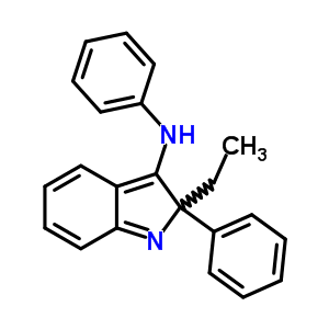 Benzenamine,n-(2-ethyl-1,2-dihydro-2-phenyl-3h-indol-3-ylidene)-Structure,64483-39-2Structure Benzenamine,n-(2-ethyl-1,2-dihydro-2-phenyl-3h-indol-3-ylidene)- Structure,64483-39-2Structure