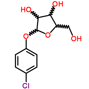 B-d-xylofuranoside, 4-chlorophenylStructure,64503-53-3Structure B-d-xylofuranoside, 4-chlorophenyl Structure,64503-53-3Structure