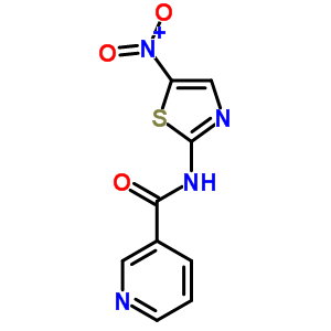 3-Pyridinecarboxamide,n-(5-nitro-2-thiazolyl)-Structure,64724-83-0Structure 3-Pyridinecarboxamide,n-(5-nitro-2-thiazolyl)- Structure,64724-83-0Structure