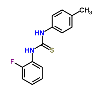1-(2-Fluorophenyl)-3-(4-methylphenyl)thioureaStructure,65551-00-0Structure 1-(2-Fluorophenyl)-3-(4-methylphenyl)thiourea Structure,65551-00-0Structure