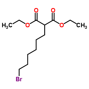 Propanedioic acid,2-(6-bromohexyl)-, 1,3-diethyl esterStructure,6557-85-3Structure Propanedioic acid,2-(6-bromohexyl)-, 1,3-diethyl ester Structure,6557-85-3Structure