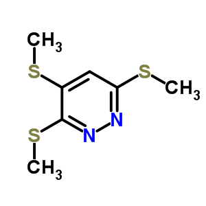 3,4,6-Tris(methylsulfanyl)pyridazineStructure,66234-89-7Structure 3,4,6-Tris(methylsulfanyl)pyridazine Structure,66234-89-7Structure