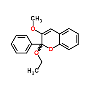 2H-1-benzopyran,2-ethoxy-3-methoxy-2-phenyl-Structure,6631-19-2Structure 2H-1-benzopyran,2-ethoxy-3-methoxy-2-phenyl- Structure,6631-19-2Structure