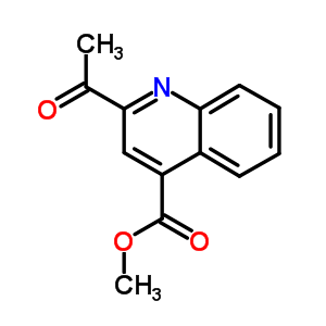 4-Quinolinecarboxylic acid, 2-acetyl-, methyl esterStructure,66325-98-2Structure 4-Quinolinecarboxylic acid, 2-acetyl-, methyl ester Structure,66325-98-2Structure