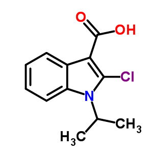 2-Chloro-1-propan-2-yl-indole-3-carboxylic acidStructure,66335-21-5Structure 2-Chloro-1-propan-2-yl-indole-3-carboxylic acid Structure,66335-21-5Structure