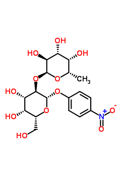 4-Nitrophenyl 2-O-(alpha-L-Fucopyranosyl)-D-GalactopyranosideStructure,66347-27-1Structure 4-Nitrophenyl 2-O-(alpha-L-Fucopyranosyl)-D-Galactopyranoside Structure,66347-27-1Structure