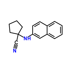 Cyclopentanecarbonitrile,1-(2-naphthalenylamino)-Structure,6636-87-9Structure Cyclopentanecarbonitrile,1-(2-naphthalenylamino)- Structure,6636-87-9Structure