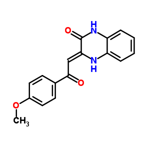 (Z)-3,4-dihydro-3-(2-(4-methoxyphenyl)-2-oxoethylidene)quinoxalin-2(1h)-oneStructure,66394-50-1Structure (Z)-3,4-dihydro-3-(2-(4-methoxyphenyl)-2-oxoethylidene)quinoxalin-2(1h)-one Structure,66394-50-1Structure