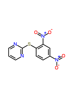 Pyrimidine, 2-((2,4-dinitrophenyl)thio)-Structure,66474-53-1Structure Pyrimidine, 2-((2,4-dinitrophenyl)thio)- Structure,66474-53-1Structure