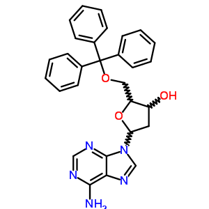 Adenosine,2-deoxy-5-o-(triphenylmethyl)-Structure,66503-49-9Structure Adenosine,2-deoxy-5-o-(triphenylmethyl)- Structure,66503-49-9Structure