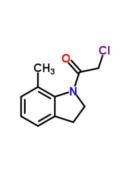 (9ci)-1-(氯乙?；?-2,3-二氫-7-甲基-1H-吲哚結(jié)構(gòu)式_66624-43-9結(jié)構(gòu)式