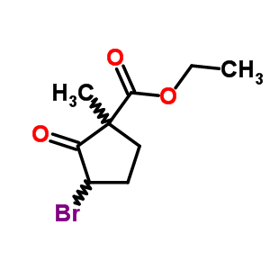 Cyclopentanecarboxylicacid, 3-bromo-1-methyl-2-oxo-, ethyl esterStructure,66709-41-9Structure Cyclopentanecarboxylicacid, 3-bromo-1-methyl-2-oxo-, ethyl ester Structure,66709-41-9Structure