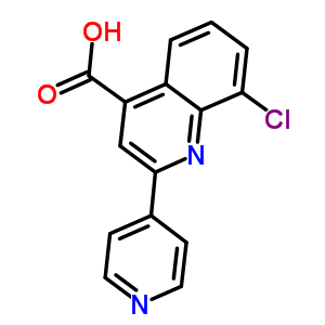 8-Chloro-2-pyridin-4-ylquinoline-4-carboxylic acidStructure,667412-53-5Structure 8-Chloro-2-pyridin-4-ylquinoline-4-carboxylic acid Structure,667412-53-5Structure
