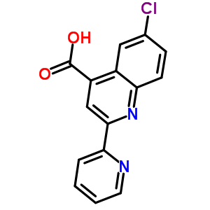 6-Chloro-2-pyridin-2-ylquinoline-4-carboxylic acidStructure,667412-62-6Structure 6-Chloro-2-pyridin-2-ylquinoline-4-carboxylic acid Structure,667412-62-6Structure
