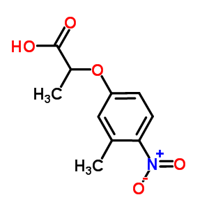2-(3-Methyl-4-nitrophenoxy)propanoic acidStructure,667412-76-2Structure 2-(3-Methyl-4-nitrophenoxy)propanoic acid Structure,667412-76-2Structure