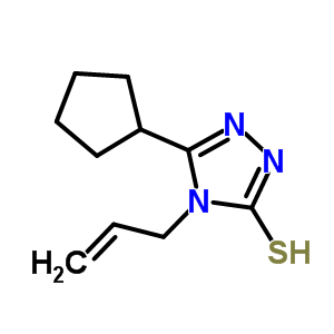 4-Allyl-5-cyclopentyl-4H-1,2,4-triazole-3-thiolStructure,667412-80-8Structure 4-Allyl-5-cyclopentyl-4H-1,2,4-triazole-3-thiol Structure,667412-80-8Structure