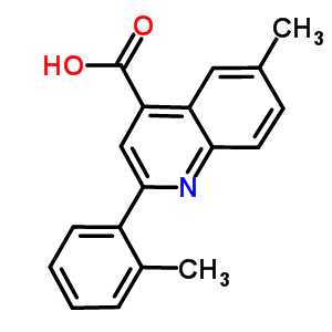 6-Methyl-2-(2-methylphenyl)quinoline-4-carboxylic acidStructure,667437-23-2Structure 6-Methyl-2-(2-methylphenyl)quinoline-4-carboxylic acid Structure,667437-23-2Structure