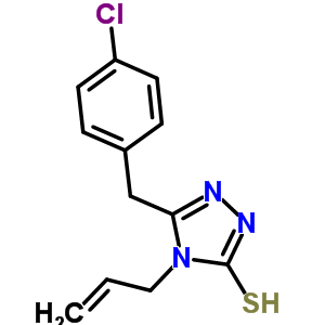 4-Allyl-5-(4-chlorobenzyl)-4H-1,2,4-triazole-3-thiolStructure,667437-95-8Structure 4-Allyl-5-(4-chlorobenzyl)-4H-1,2,4-triazole-3-thiol Structure,667437-95-8Structure