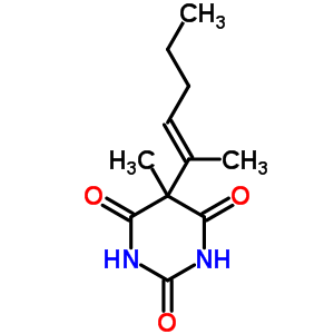 5-Methyl-5-(1-methyl-1-pentenyl)-barbituric acidStructure,66843-04-7Structure 5-Methyl-5-(1-methyl-1-pentenyl)-barbituric acid Structure,66843-04-7Structure