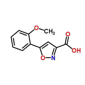 5-(2-Methoxyphenyl)isoxazole-3-carboxylic acidStructure,668971-16-2Structure 5-(2-Methoxyphenyl)isoxazole-3-carboxylic acid Structure,668971-16-2Structure